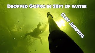 DROPPED GoPro in 20ft of Water while Cliff Jumping Coos Canyon RECOVERED IT [upl. by Krissie563]