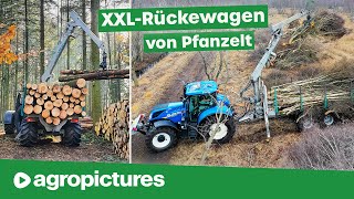 Pfanzelt logLINE XXL Rückewagen im Wald und im Moor  forstARENA Beratungswochen 2021 [upl. by Juley]