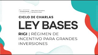 PAGBAM  Ciclo de Charlas Ley Bases  RIGI  Régimen de Incentivo a las Grandes Inversiones [upl. by Gianina]