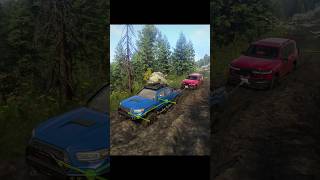 Towing a Land Cruiser 300  Snowrunner gameplay shortsvideo shorts [upl. by Yxor617]