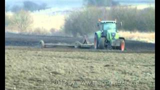 CLAAS Axion 850 mit Ackerschleppe [upl. by Marget]