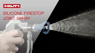 COMPARISON of Hilti Silicone Firestop Joint Spray vs competitive sprays [upl. by Phillis]