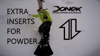 Donek Snowboard with extra inserts for POWDER [upl. by Harden]