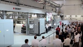 BOBST CO 8000 at Coating Days Open House 2018 [upl. by Isbel]