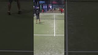 Clifton hit the ground…then hit a winner 😅  UK Padel Alumni Championships [upl. by Scopp807]