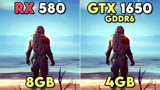 RX 580 vs GTX 1650 GDDR6  Test in 12 Games [upl. by Chere]