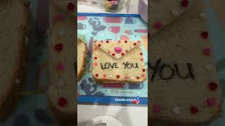 Lonche de San Valentín 💝 quedó hermosa la carta de Sandwitch 🥰🧸 lonche momlife [upl. by Staffan]