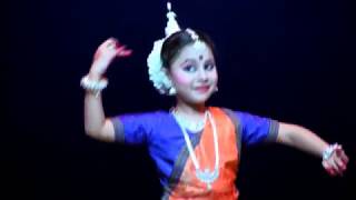 Child prodigy 6year old Odissi dancer Angeleena Avnee performs Radha Rani [upl. by Lonnie10]