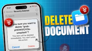 How To Delete Documents From Files On iPhone  How to Delete Folders or Files in iPhone Files [upl. by Zolly]