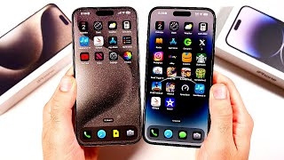 iPhone 15 Pro Max vs iPhone 14 Pro Max 1 Year Later [upl. by Jaynell521]