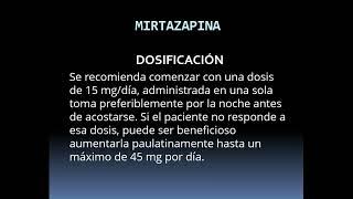 Mirtazapina antidepresivo sedativo depresion insomnio [upl. by Hay]