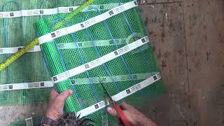 How to Install Floor Heating TempZone Flex Rolls Under Tile with SelfLeveling Concrete [upl. by Nahttam211]