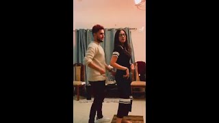 shahveer jafry and ayesha baig new cute dance video on wedding Fatima studio [upl. by Novyad]