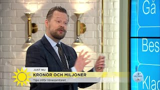 Fyra tips Så löneförhandlar du med chefen  Nyhetsmorgon TV4 [upl. by Sulamith]