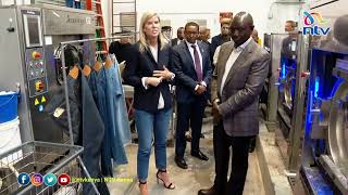 President Ruto tours Levi US jeans trouser maker factory [upl. by Niccolo543]