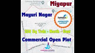 Commercial HUDA Open Plot Sale in Miyapur  Open Plot Sale in Mayuri Nagar  HUDA Plot in Hyderabad [upl. by Arikat]