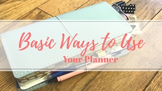 Basic Ways to Use Your Planner  Travelers Notebook Flip Through [upl. by Eioj]