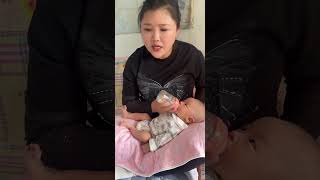 新生儿记录 父女俩的欢乐时光 有一种爱叫隔辈亲 baby newborn [upl. by Emsmus]