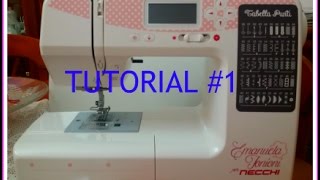 ZAKKA 510 1 come infilare la macchina e punti base  tutorial [upl. by Marrin]