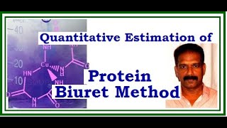 Quantitative Estimation of Protein by BIURET Method Dr Vipin P Sivaram [upl. by Haelak]