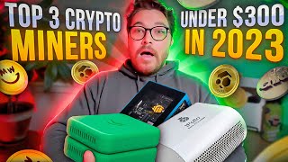 My Top 3 Crypto Miners For Under 300 In 2023 Start Mining Crypto At Home With Cheap Miners [upl. by Rocca]