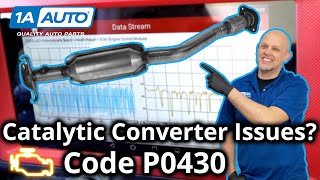 Check Engine Light Trouble Code Code P0430 Catalytic Converter Low Efficiency [upl. by Yme]