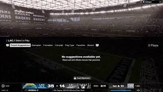 Madden NFL Chargers Vs Raiders Week 18 [upl. by Achorn259]