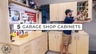 5 Garage Shop Cabinets for Ultimate DIY Storage [upl. by Illac124]