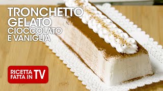 TRONCHETTO GELATO CIOCCOLATO E VANIGLIA di Benedetta Rossi  Ricetta TV [upl. by Ecienaj401]