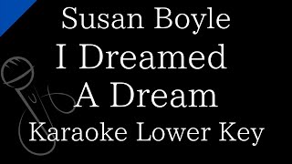 【Karaoke Instrumental】I Dreamed A Dream  Susan Boyle【Lower Key】 [upl. by Janette460]