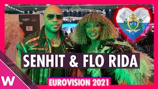 Flo Rida amp Senhit San Marino  Backstage at Eurovision 2021 [upl. by Eirbua]