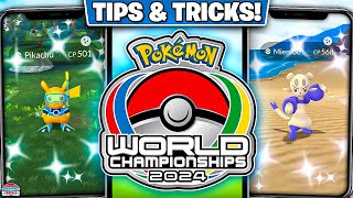 Top Tips for Pokémon GO World Championship 2024 Shiny Pikachu Diving Costume amp Mienfoo [upl. by Skippy]