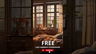 FREE SCREENSAVER PREMIUM fireplace screensaver subscribe [upl. by Eirbua]