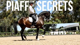 HOW TO TRAIN PIAFFE three secrets [upl. by Aniral]