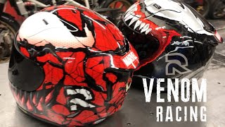 Project Venom Racing  HJC Marvel RPHA 11 Venom 2 amp Carnage helmet unboxing [upl. by Hedva794]