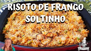 RISOTO DE FRANGO SOLTINHO  RECEITA QUE FAÇO SEMPRE PRA MINHA FAMILIA E TODOS AMAM❤️ [upl. by Aehta]