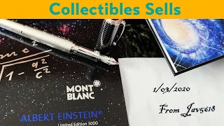 MONTBLANC ALBERT EINSTEIN GREAT CHARACTERS 🇩🇪 FOUNTAIN PEN NEW RAREART [upl. by Agripina]