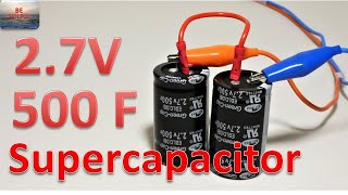 WHAT IS SUPERCAPACITOR ULTRACAPACITOR  DIY Project Idea  Electronic Experiment  Capacitance Test [upl. by Kisor]