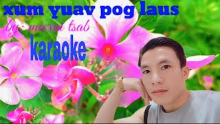 xum yuav pog laus karaoke [upl. by Cotterell]