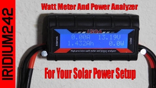 Watt Meter And Power Analyzer For Your Solar Power Setup [upl. by Yert826]