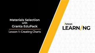 Creating Charts in Ansys Granta EduPack [upl. by Cirad203]