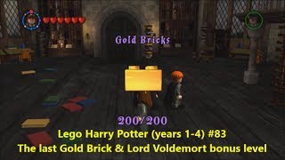 Lego Harry Potter years 14 83 The last Gold Brick amp Lord Voldemort level [upl. by Avalsorim]