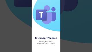 iManage app chat bot in Microsoft Teams microsoftteams legaltech [upl. by Gent794]