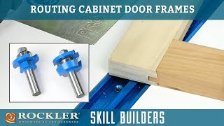 How to Make Cabinet Doors with Rail and Stile Router Bits  Skill Builder [upl. by Sherris]