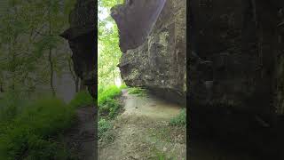 Cliffs like these line the Muscatatuck River thats just around the corner [upl. by Beetner]