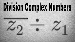 Simplest Division of Complex Numbers Mathematics [upl. by Nahttam]