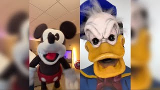 TikTok Mickey Mouse Reacts TRY NOT TO LAUGH CHALLENGE HassanKhadair Mickey Puppet [upl. by Eidnas]