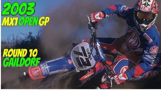 2003 MOTOCROSS MX1 OPEN GP  GAILDORF  ROUND 10 MXGP [upl. by Harehs449]