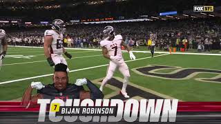 Bijan Robinson Highlights Vs Saints Week 10 2024 [upl. by Hainahpez]