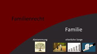 Familienrecht 8  Familie und Verwandtschaft [upl. by Him290]